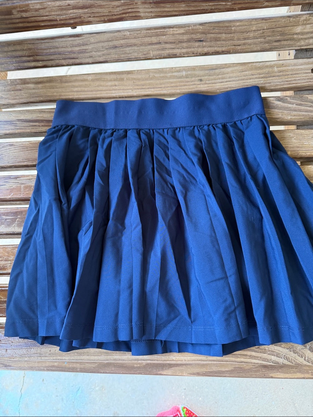 Athletic Works Navy Blue Pleated Skater Skirt